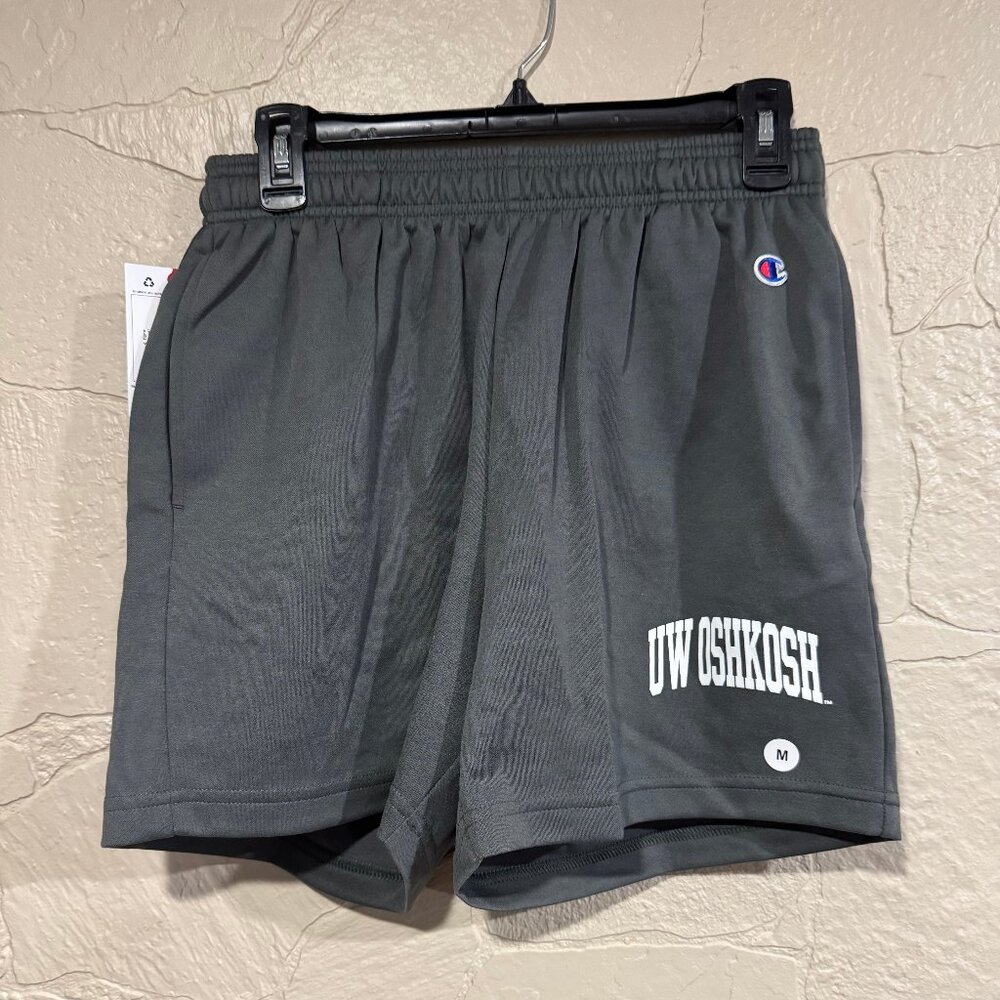 NWT - Champion SMU Spring Break Shorts - UW Oshkosh - gray - Medium